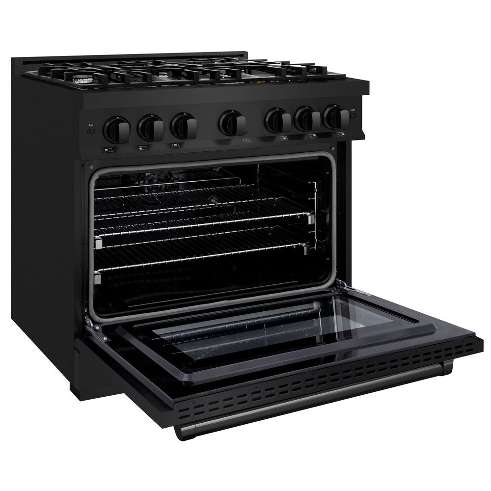 36 in. 5.2 cu. ft. Select Gas Range with 6 Burner Cooktop and Convection Gas Oven - (HGRB36) -