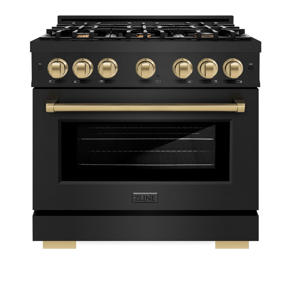 Autograph Edition 36 in. 5.2 cu. ft. Select Gas Range with 6 Burner Cooktop and Convection Gas Oven - (HGRBZ36CB) -