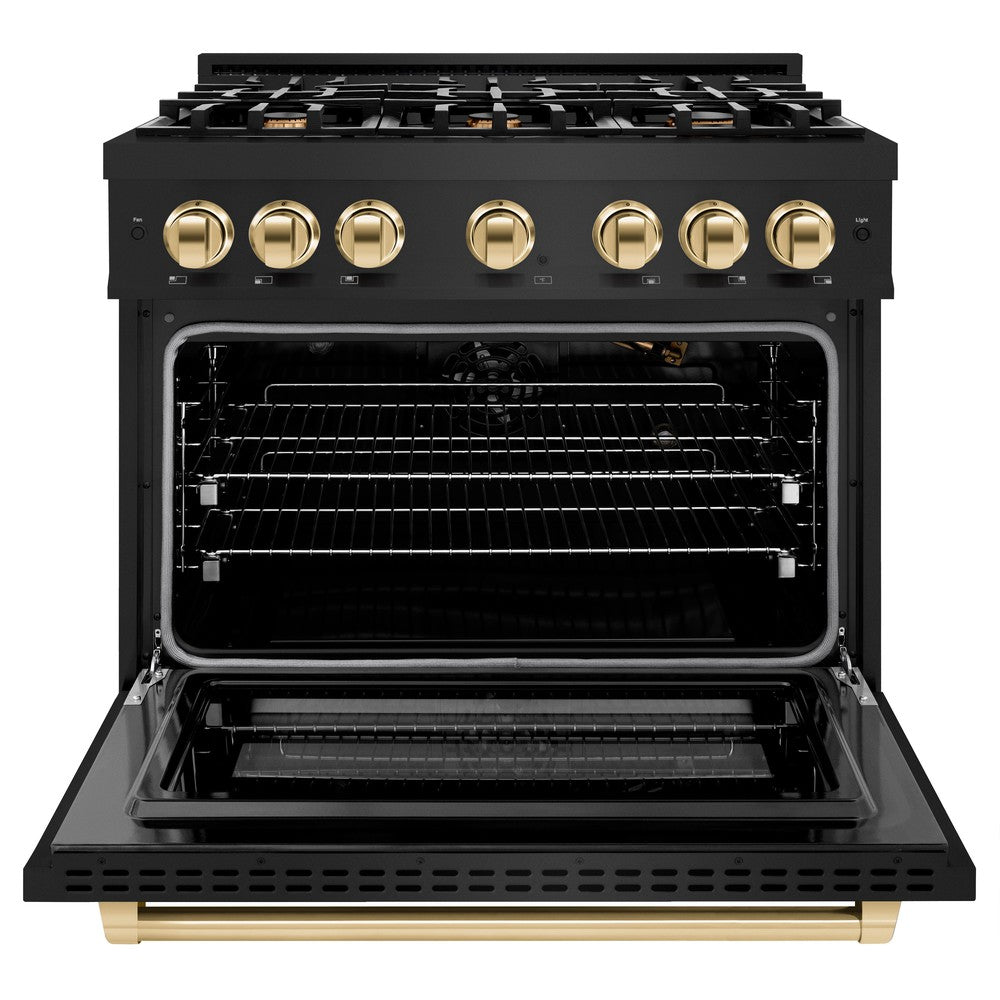 Autograph Edition 36 in. 5.2 cu. ft. Select Gas Range with 6 Burner Cooktop and Convection Gas Oven - (HGRBZ36G) -
