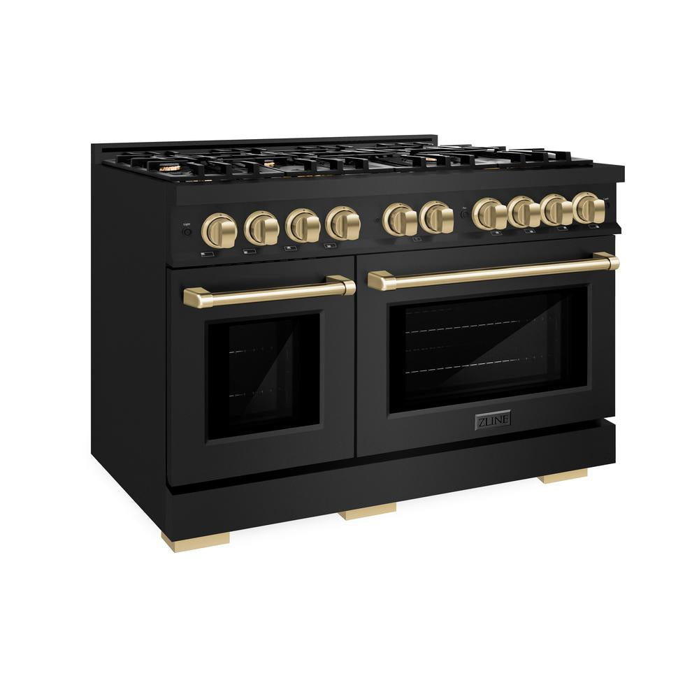 Autograph Edition 48 in. 6.7 cu. ft. Select Double Oven Gas Range with 8 Burner Cooktop - (HGRBZ48CB) -