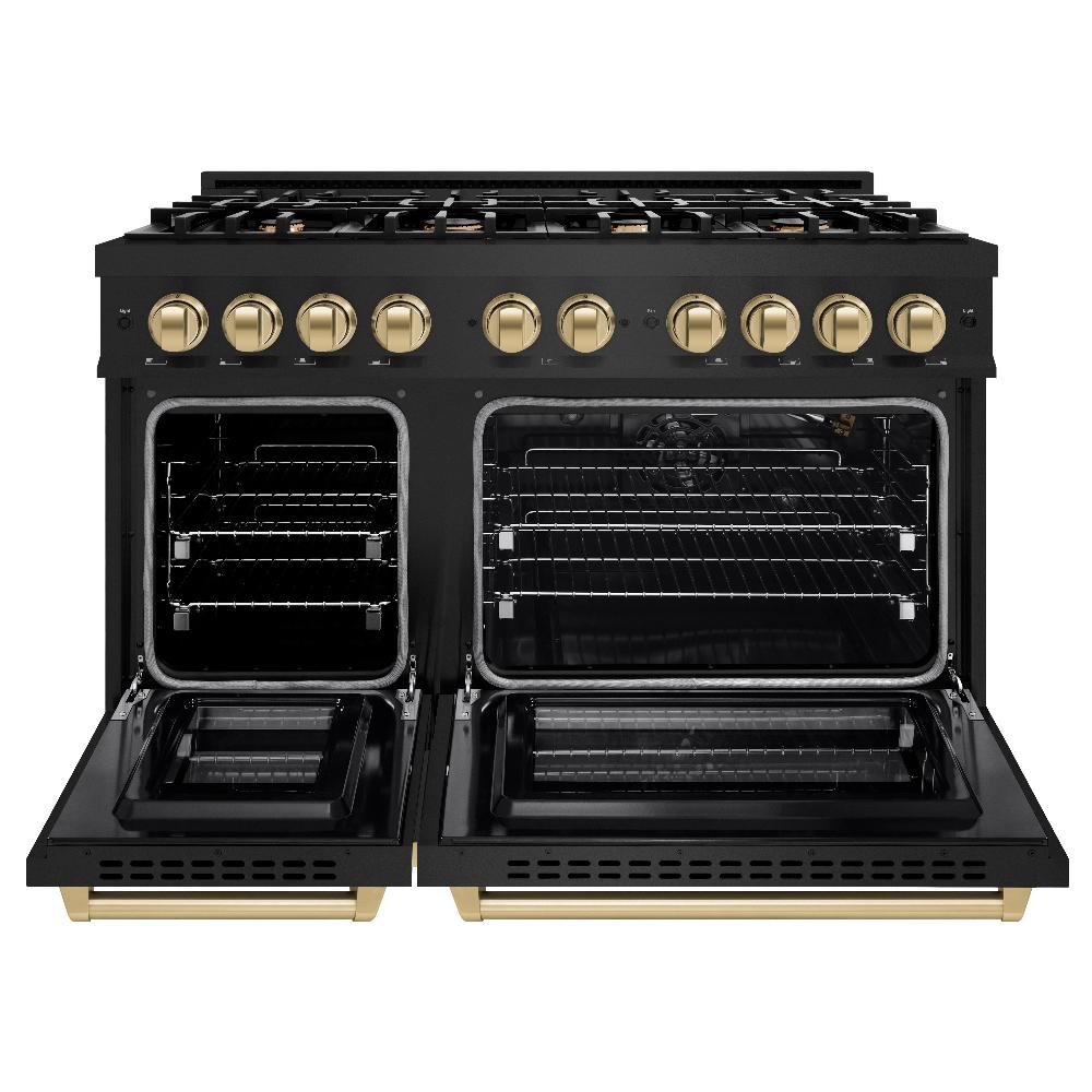 Autograph Edition 48 in. 6.7 cu. ft. Select Double Oven Gas Range with 8 Burner Cooktop - (HGRBZ48CB) -