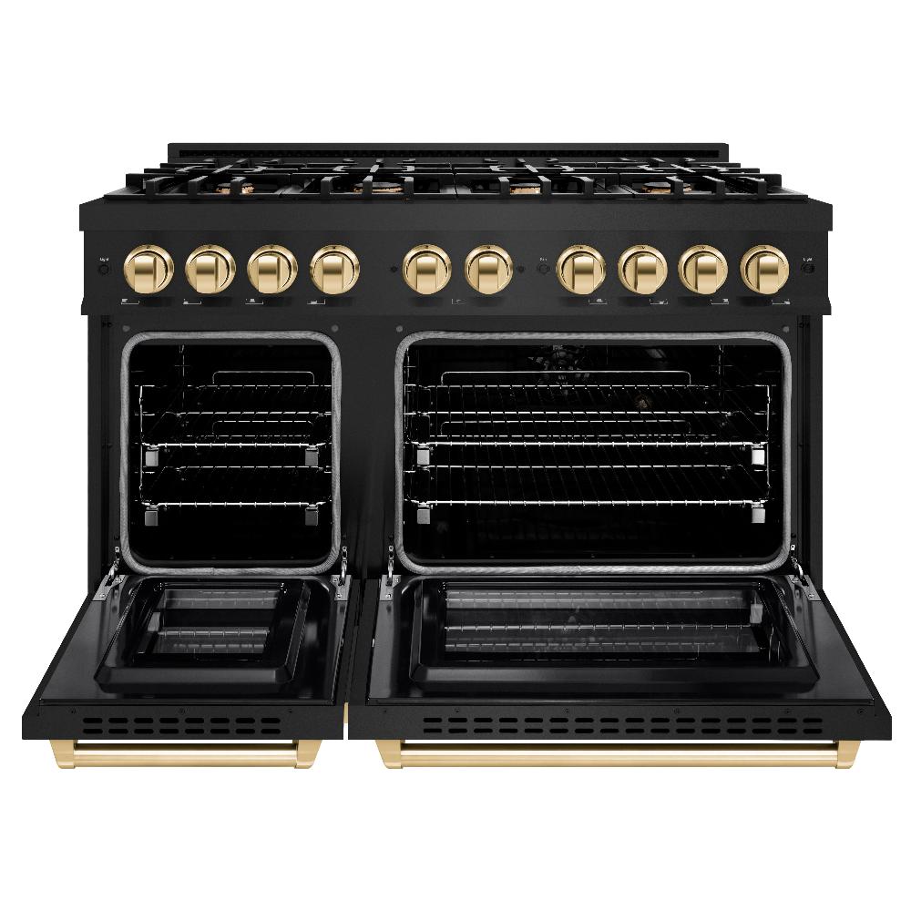 Autograph Edition 48 in. 6.7 cu. ft. Select Double Oven Gas Range with 8 Burner Cooktop - (HGRBZ48G) -