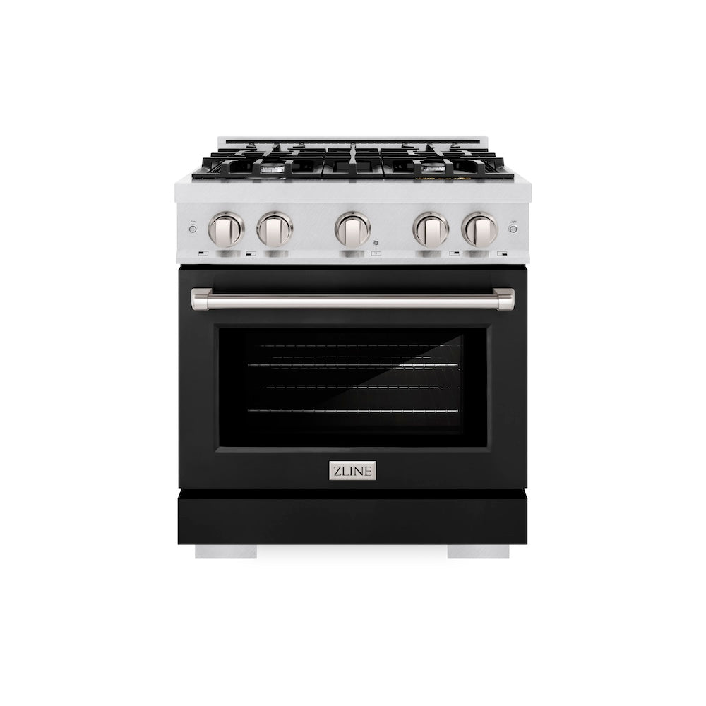 30 in. 4.2 cu. ft. Select Gas Range with 4 Burner Cooktop and Convection Gas Oven - (HGRSBLM30) -