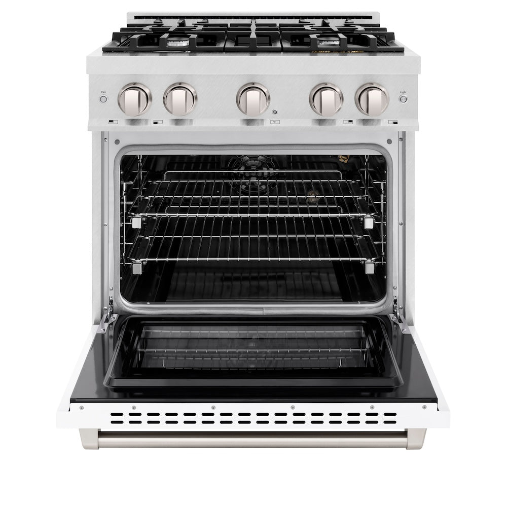 30 in. 4.2 cu. ft. Select Gas Range with 4 Burner Cooktop and Convection Gas Oven - (HGRSWM30) -