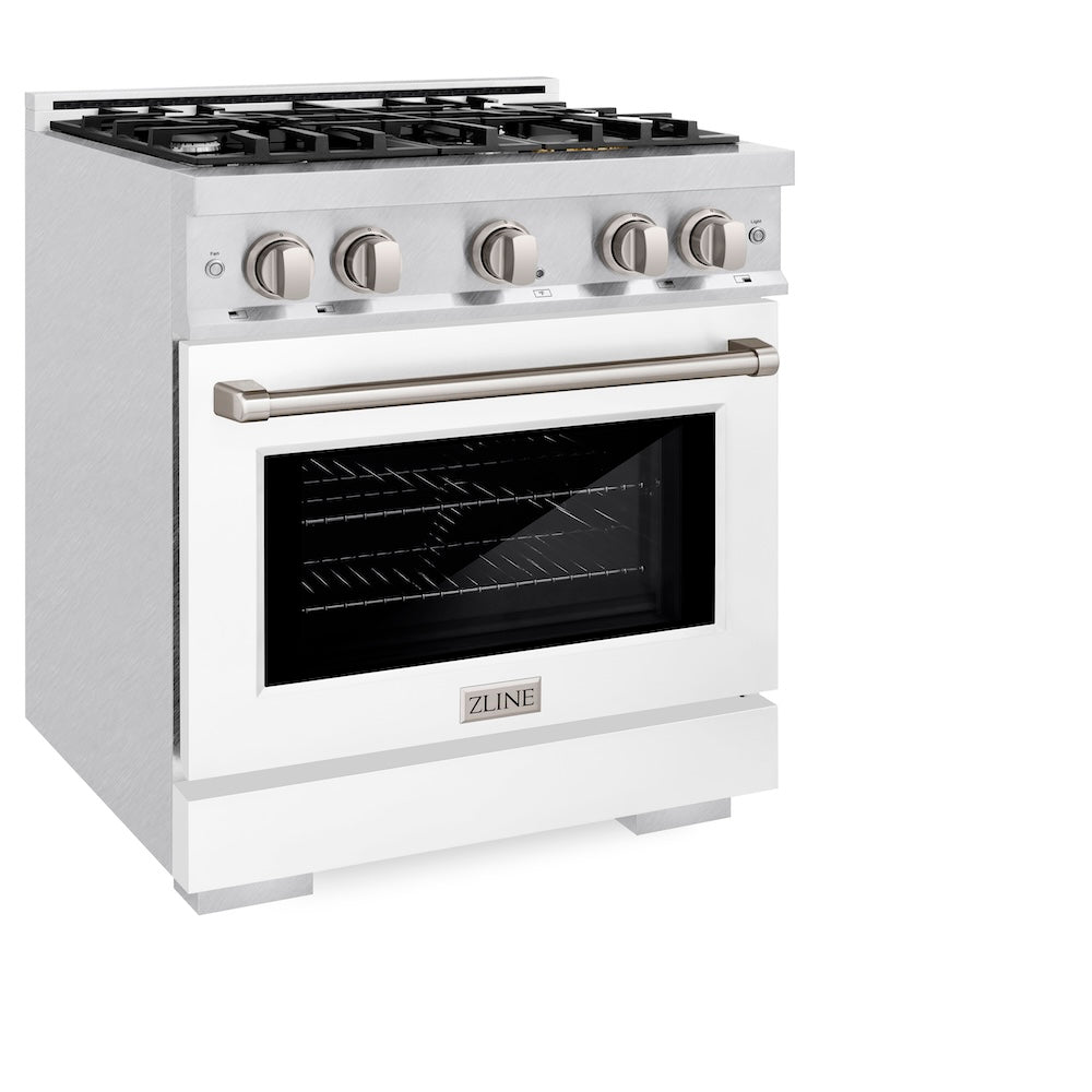 30 in. 4.2 cu. ft. Select Gas Range with 4 Burner Cooktop and Convection Gas Oven - (HGRSWM30) -