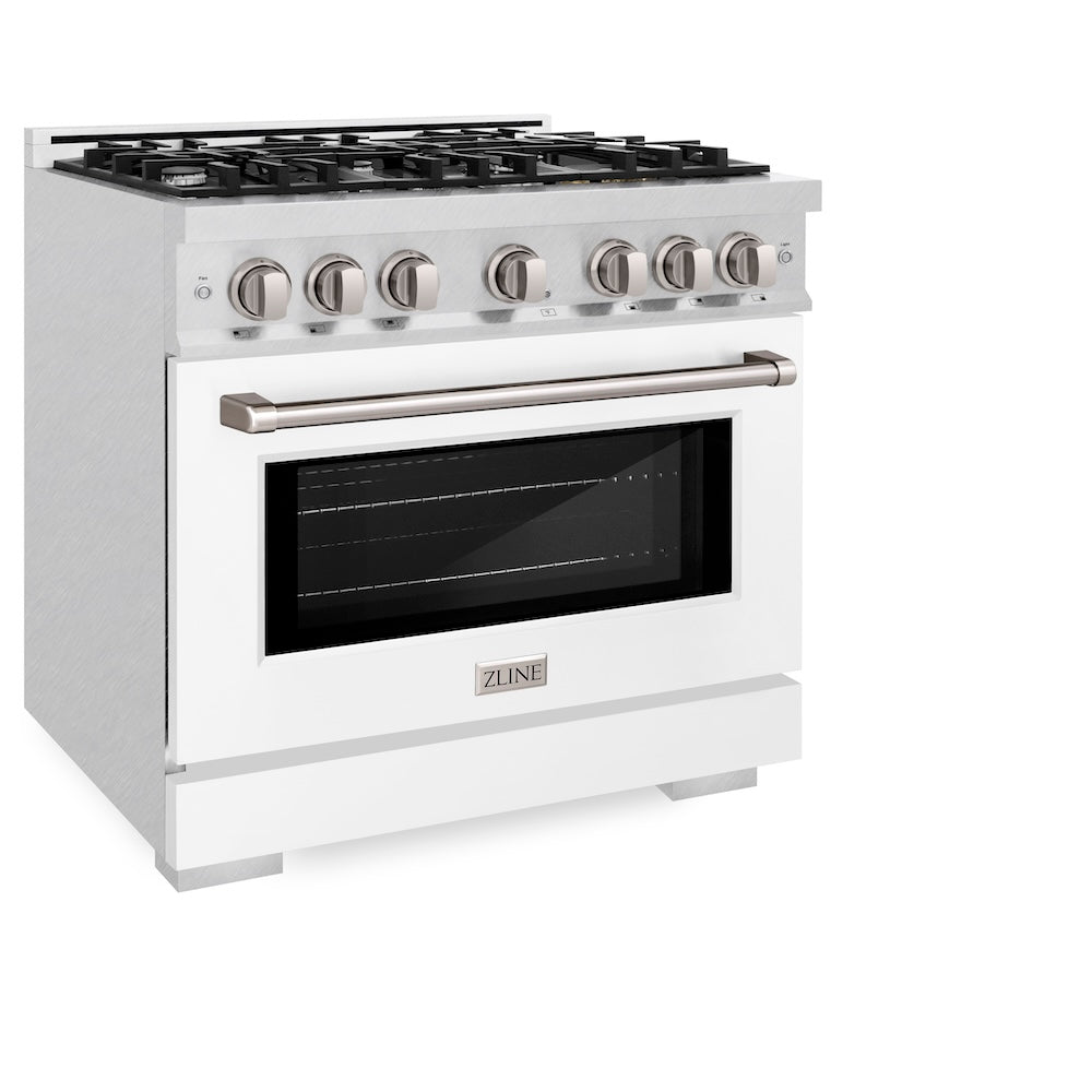6 in. 5.2 cu. ft. Select Gas Range with 6 Burner Cooktop and Convection Gas Oven - (HGRSWM36) -