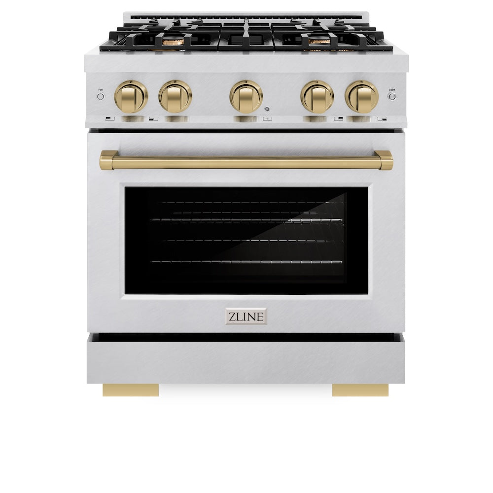 Autograph Edition 30 in. 4.2 cu. ft. Select Gas Range with 4 Burner Cooktop and Convection Gas Oven - (HGRSZ30CB) -
