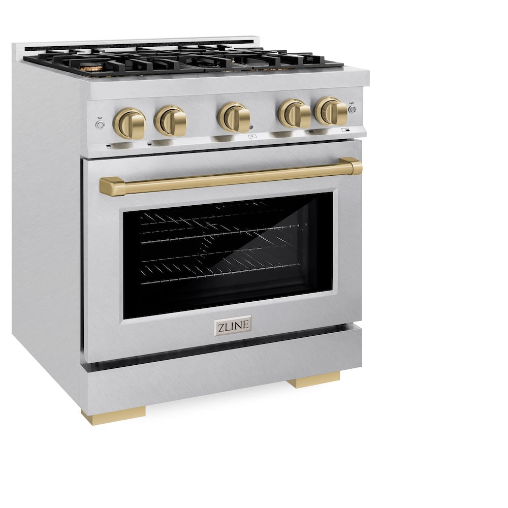 Autograph Edition 30 in. 4.2 cu. ft. Select Gas Range with 4 Burner Cooktop and Convection Gas Oven - (HGRSZ30CB) -