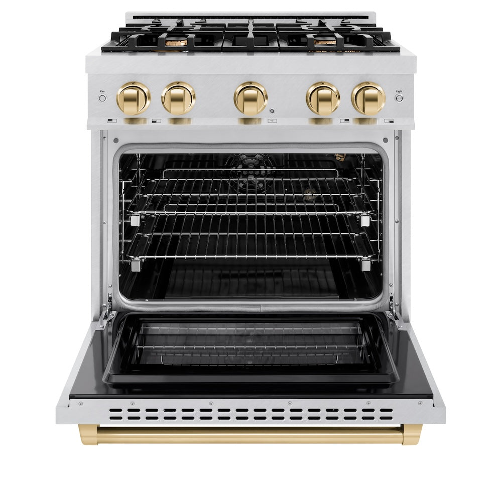 Autograph Edition 30 in. 4.2 cu. ft. Select Gas Range with 4 Burner Cooktop and Convection Gas Oven - (HGRSZ30G) -