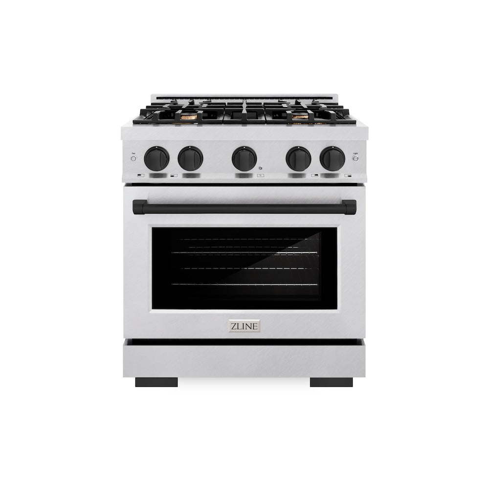 Autograph Edition 30 in. 4.2 cu. ft. Select Gas Range with 4 Burner Cooktop and Convection Gas Oven - (HGRSZ30MB) -