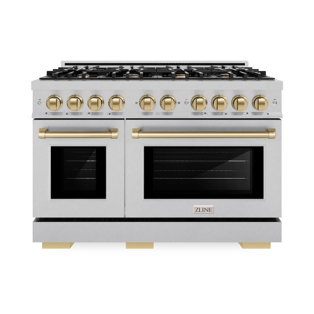 Autograph Edition 48 in. 6.7 cu. ft. Select Double Oven Gas Range with 8 Burner Cooktop - (HGRSZ48CB) -