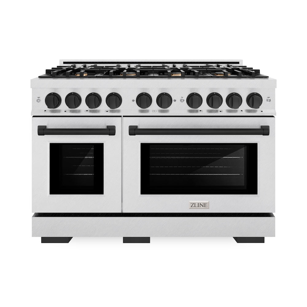 Autograph Edition 48 in. 6.7 cu. ft. Select Double Oven Gas Range with 8 Burner Cooktop - (HGRSZ48MB) -