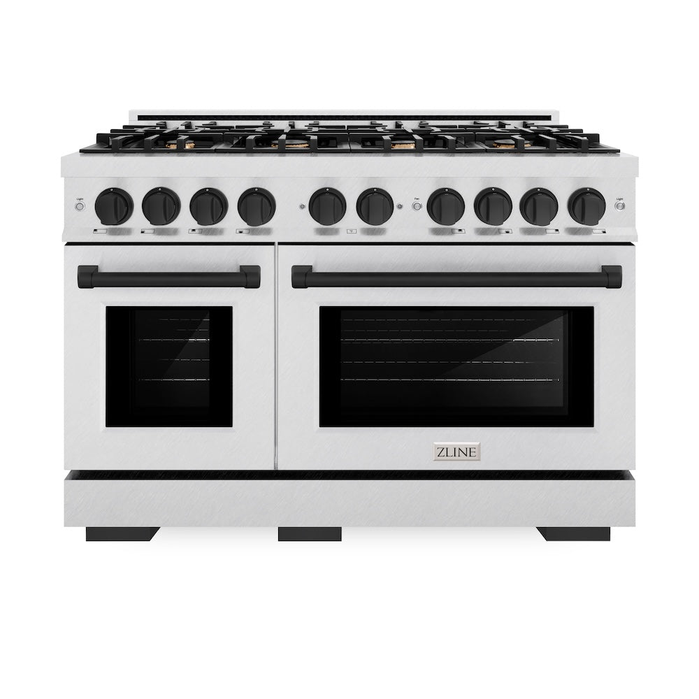 Autograph Edition 48 in. 6.7 cu. ft. Select Double Oven Gas Range with 8 Burner Cooktop - (HGRSZ48MB) -