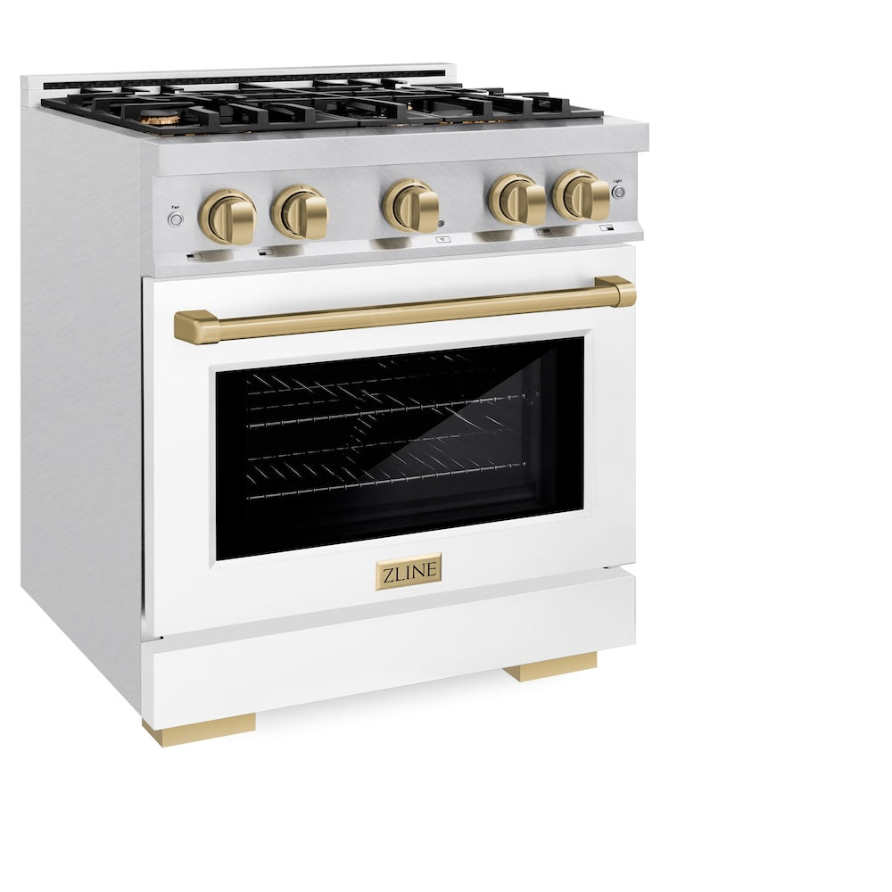Autograph Edition 30 in. 4.2 cu. ft. Select Gas Range with 4 Burner Cooktop and Convection Gas Oven - (HGRSZWM30CB) -