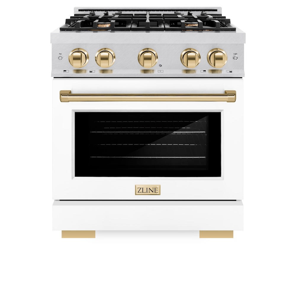 Autograph Edition 30 in. 4.2 cu. ft. Select Gas Range with 4 Burner Cooktop and Convection Gas Oven - (HGRSZWM30G) -