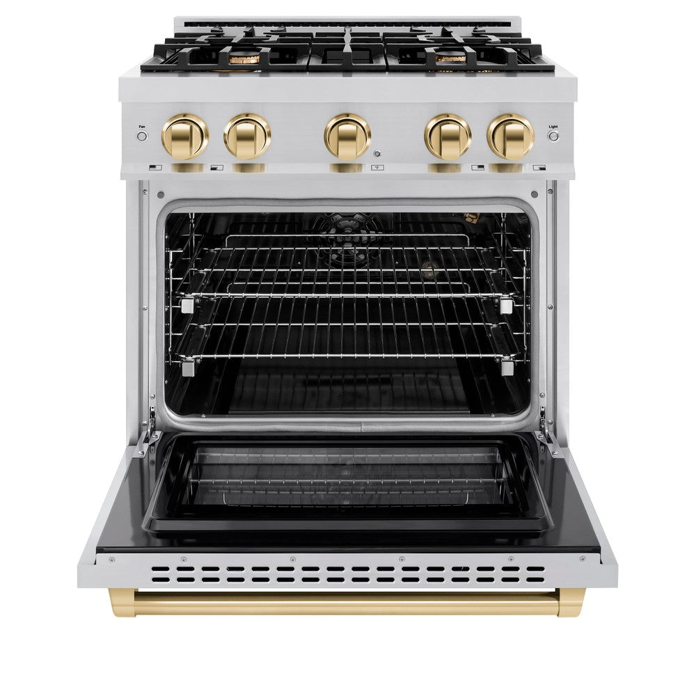 Autograph Edition 30 in. 4.2 cu. ft. Select Gas Range with 4 Burner Cooktop and Convection Gas Oven - (HGRZ30G) -