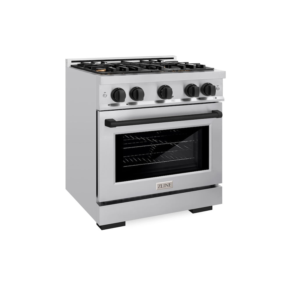 Autograph Edition 30 in. 4.2 cu. ft. Select Gas Range with 4 Burner Cooktop and Convection Gas Oven - (HGRZ30MB) -