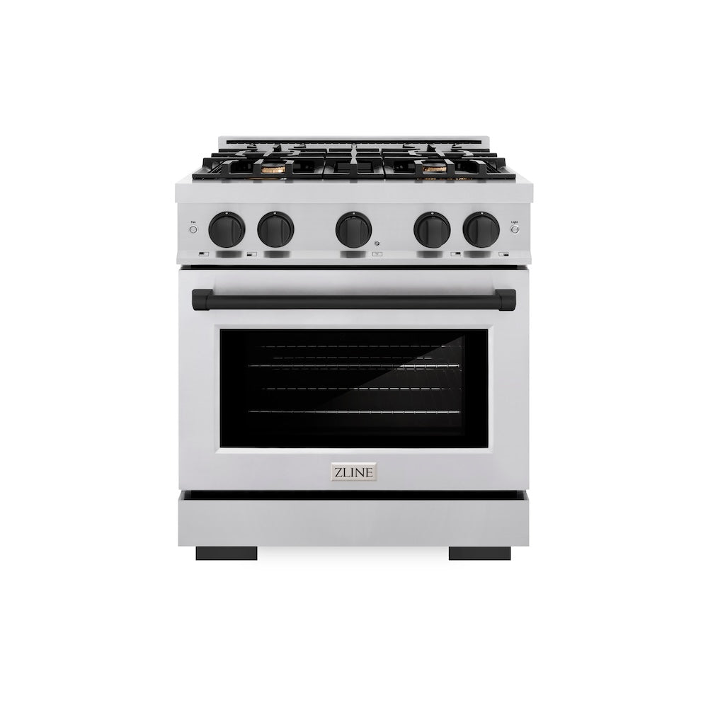 Autograph Edition 30 in. 4.2 cu. ft. Select Gas Range with 4 Burner Cooktop and Convection Gas Oven - (HGRZ30MB) -