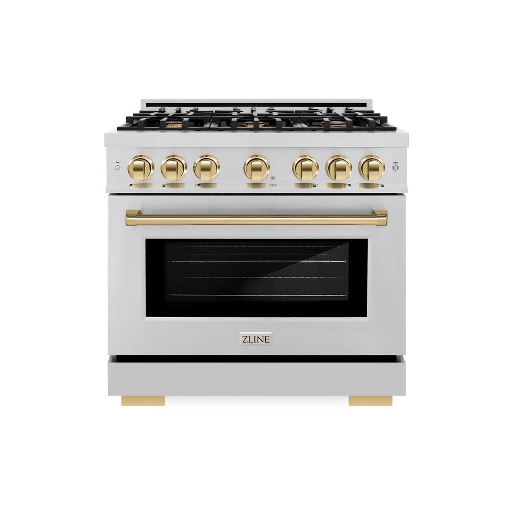 Autograph Edition 36 in. 5.2 cu. ft. Select Gas Range with 6 Burner Cooktop and Convection Gas Oven - (HGRZ36G) -