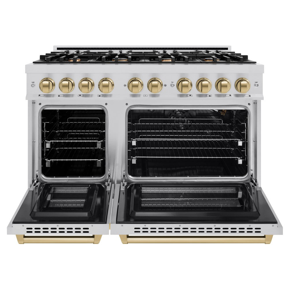 Autograph Edition 48 in. 6.7 cu. ft. Select Double Oven Gas Range with 8 Burner Cooktop - (HGRZ48CB) -