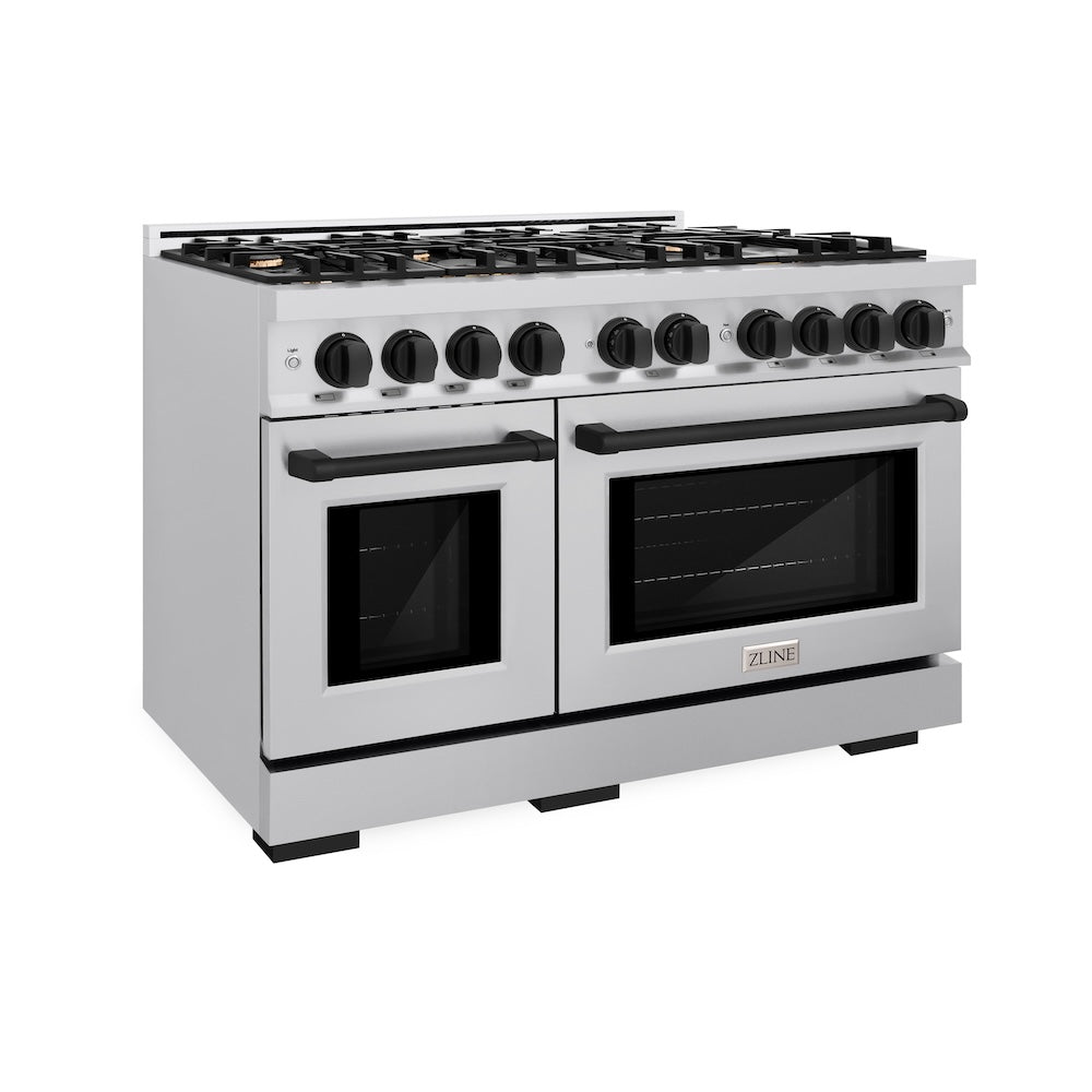 Autograph Edition 48 in. 6.7 cu. ft. Select Double Oven Gas Range with 8 Burner Cooktop - (HGRZ48MB) -