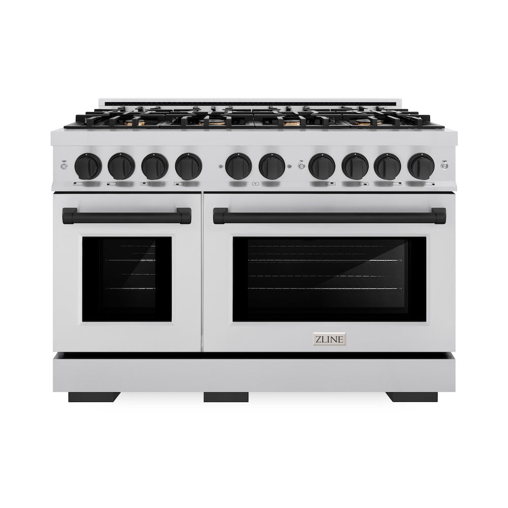 Autograph Edition 48 in. 6.7 cu. ft. Select Double Oven Gas Range with 8 Burner Cooktop - (HGRZ48MB) -