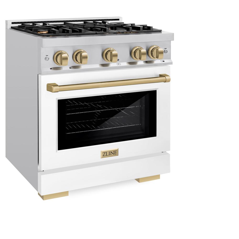 Autograph Edition 30 in. 4.2 cu. ft. Select Gas Range with 4 Burner Cooktop and Convection Gas Oven - (HGRZWM30CB) -