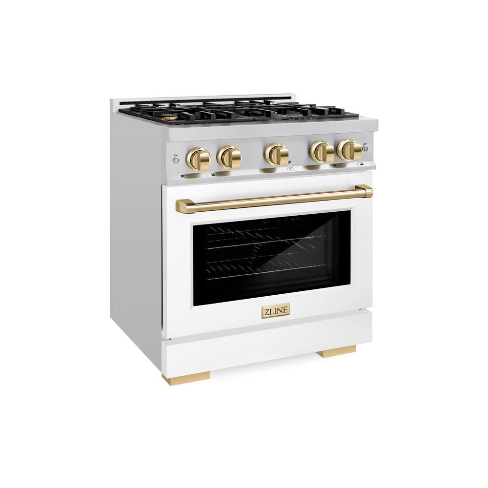 Autograph Edition 30 in. 4.2 cu. ft. Select Gas Range with 4 Burner Cooktop and Convection Gas Oven - (HGRZWM30G) -
