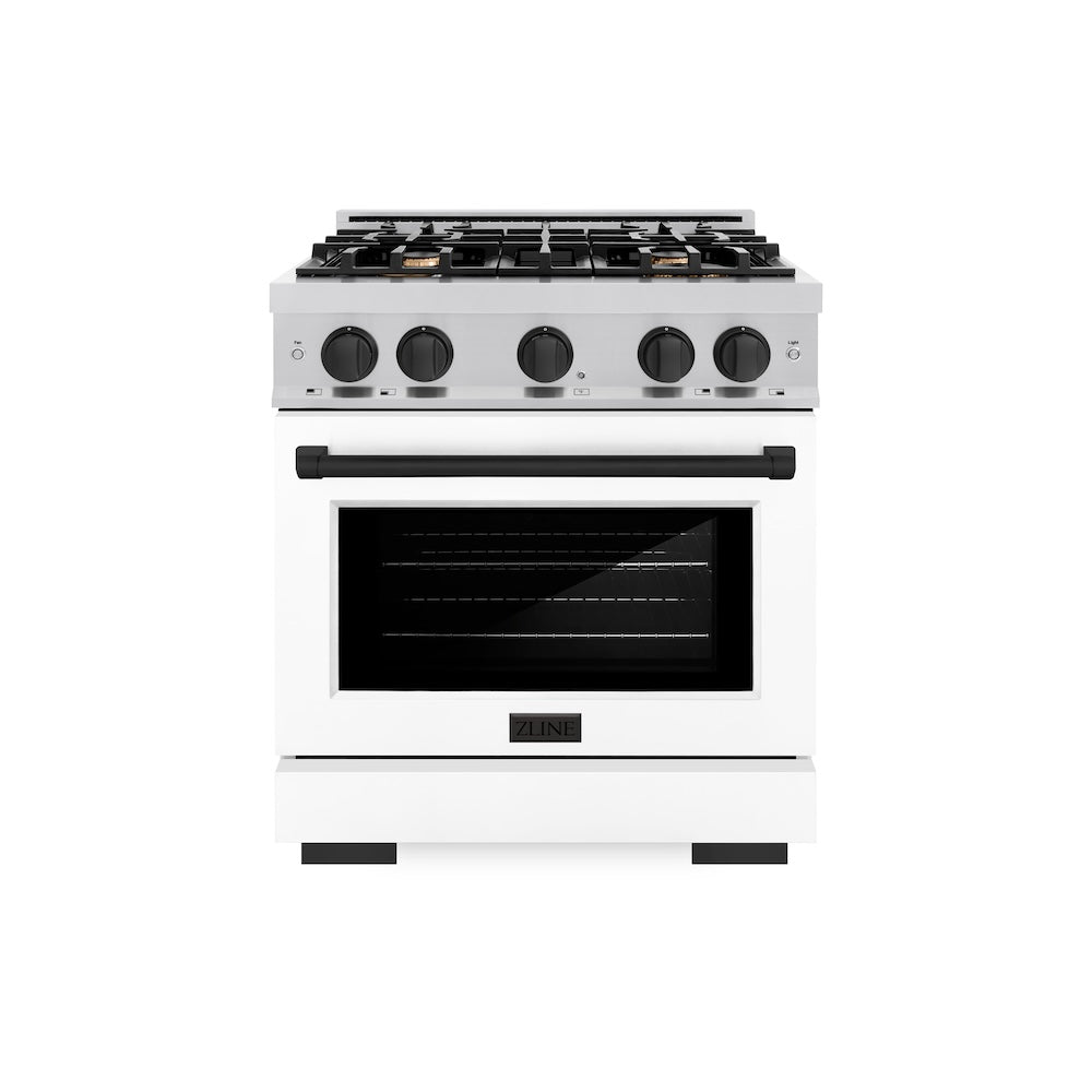 Autograph Edition 30 in. 4.2 cu. ft. Select Gas Range with 4 Burner Cooktop and Convection Gas Oven - (HGRZWM30MB) -
