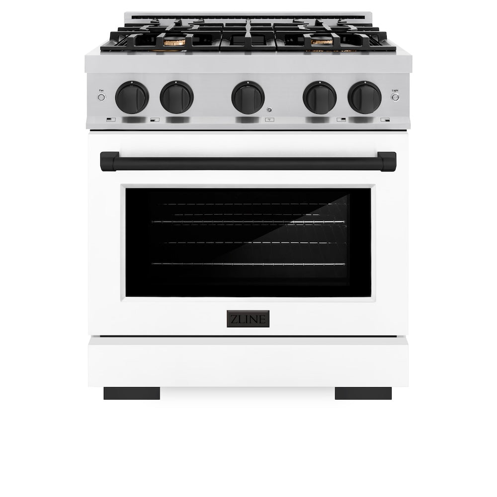 Autograph Edition 30 in. 4.2 cu. ft. Select Gas Range with 4 Burner Cooktop and Convection Gas Oven - (HGRZWM30MB) -