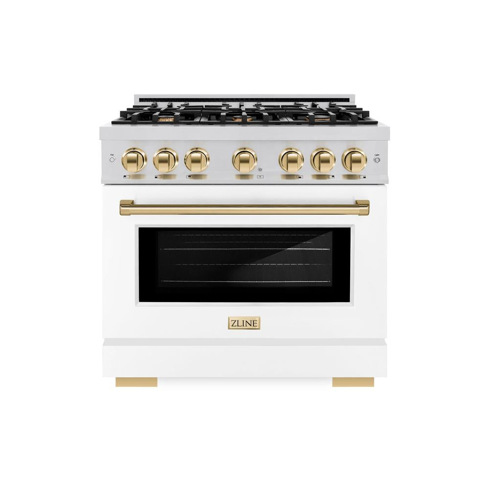 Autograph Edition 36 in. 5.2 cu. ft. Select Gas Range with 6 Burner Cooktop and Convection Gas Oven - (HGRZWM36G) -