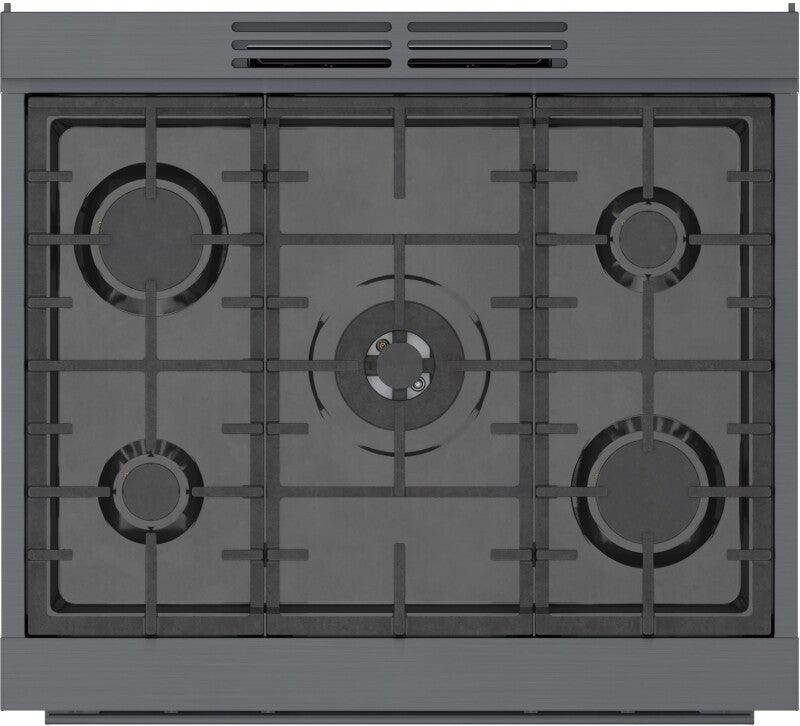800 Series Gas Freestanding Range 30" Black Stainless Steel - (HGS8045UC) - BOSCH