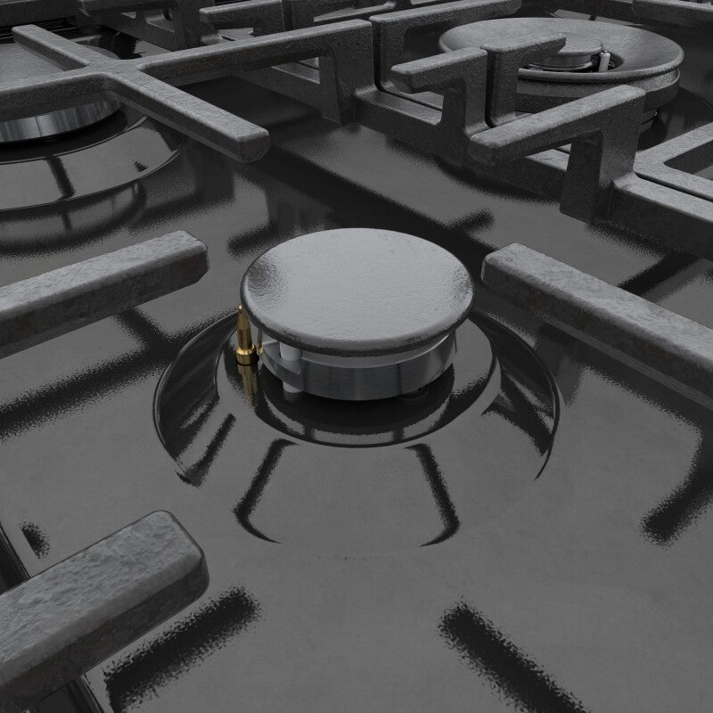 800 Series Gas Freestanding Range 30" Black Stainless Steel - (HGS8045UC) - BOSCH