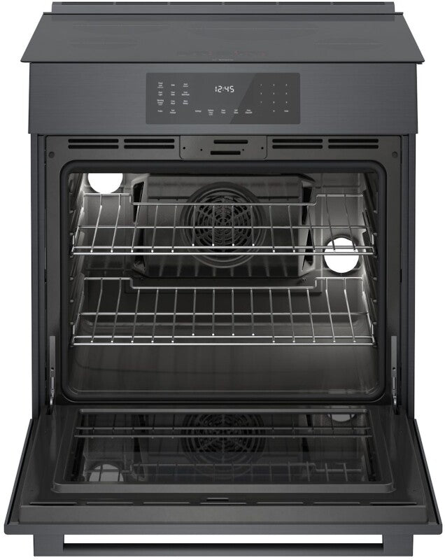 800 Series Induction Slide-in Range 30" Black Stainless Steel - (HII8047U) - BOSCH