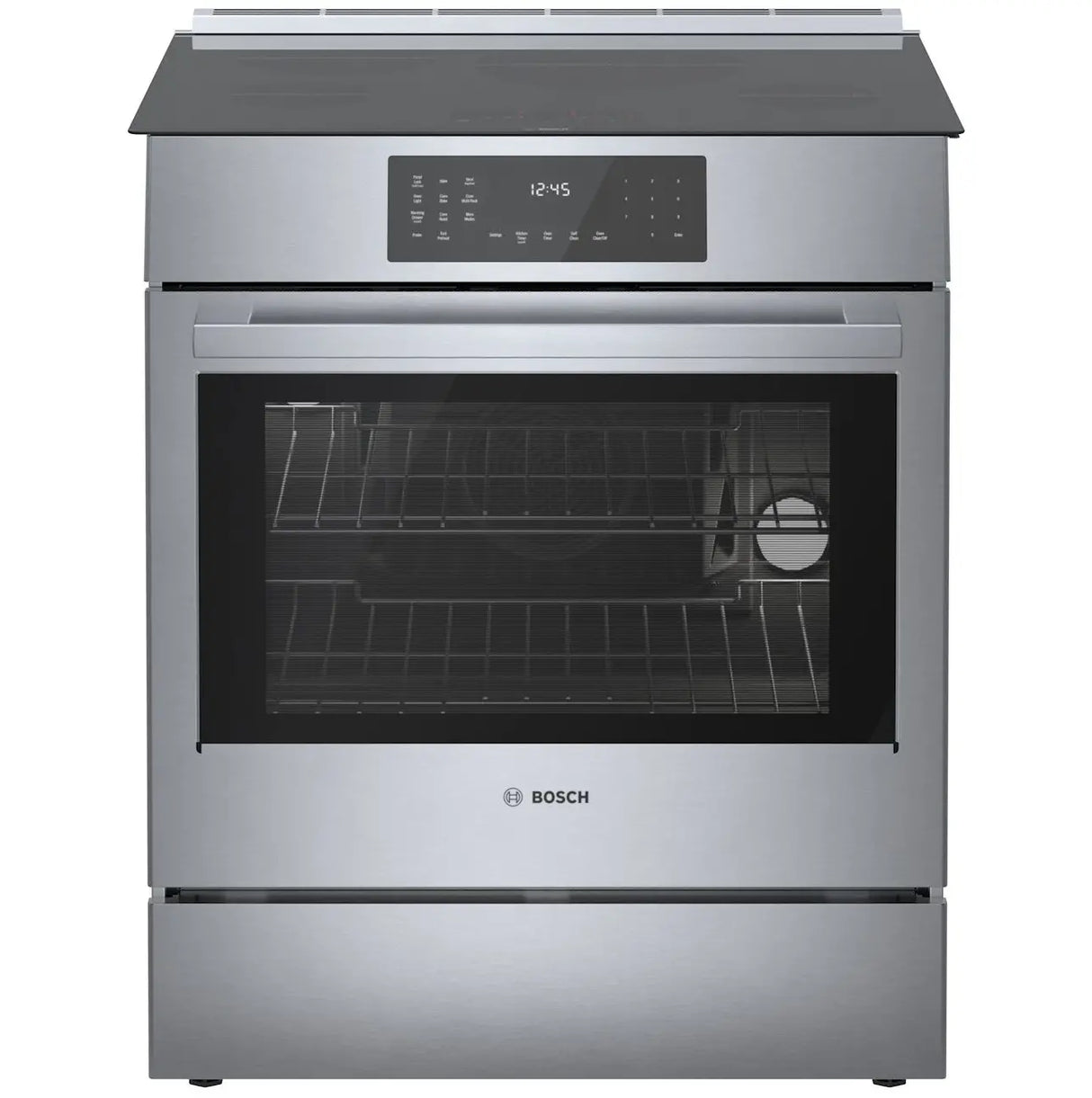 800 Series Induction Slide-in Range 30" Stainless Steel - (HII8057U) - BOSCH