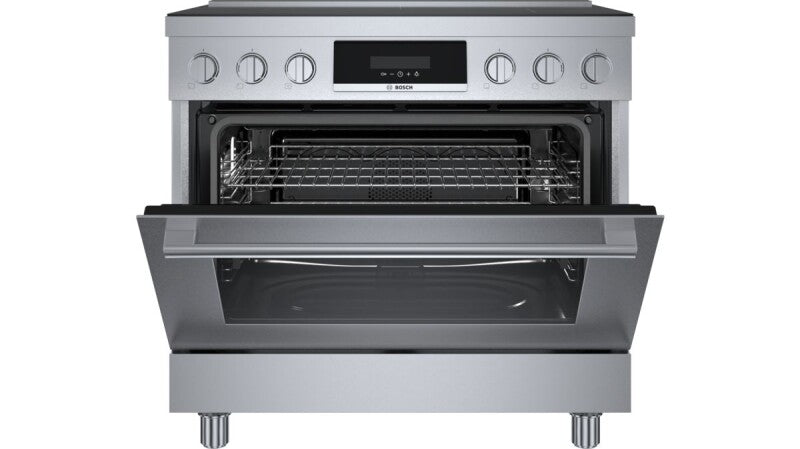 800 Series Induction freestanding range 36" Stainless Steel - (HIS8655U) - BOSCH