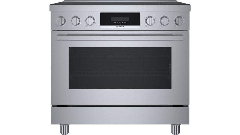 800 Series Induction freestanding range 36" Stainless Steel - (HIS8655U) - BOSCH