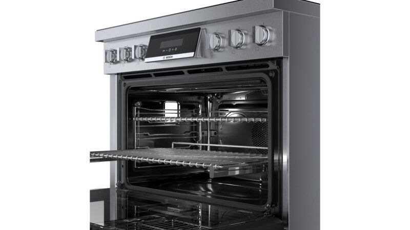 800 Series Induction freestanding range 36" Stainless Steel - (HIS8655U) - BOSCH