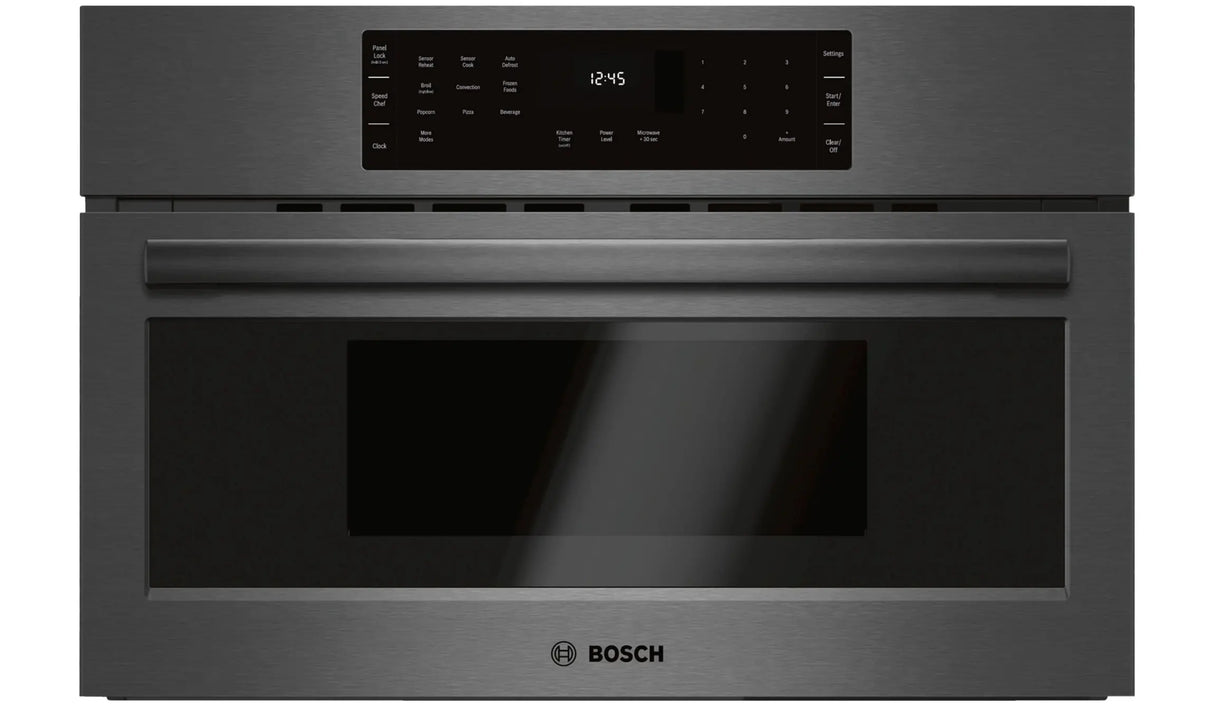 800 Series Speed Oven 30" Black stainless steel - (HMC80242UC) - BOSCH