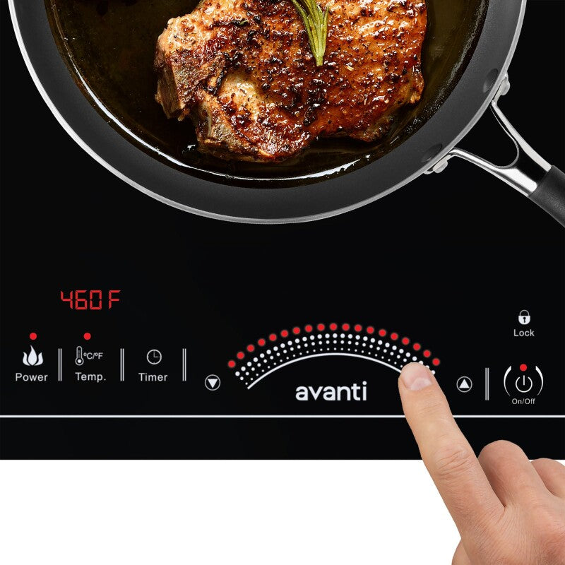 1800W Portable Induction Cooktop - (IH1800L1BIS) - AVANTI