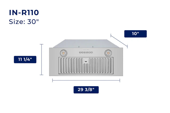 IN-R110 Convertible Insert Range Hood with HauSmart Technology