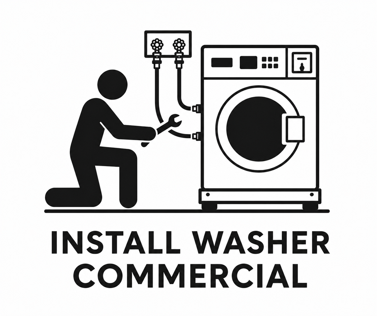 Install Washer Commercial