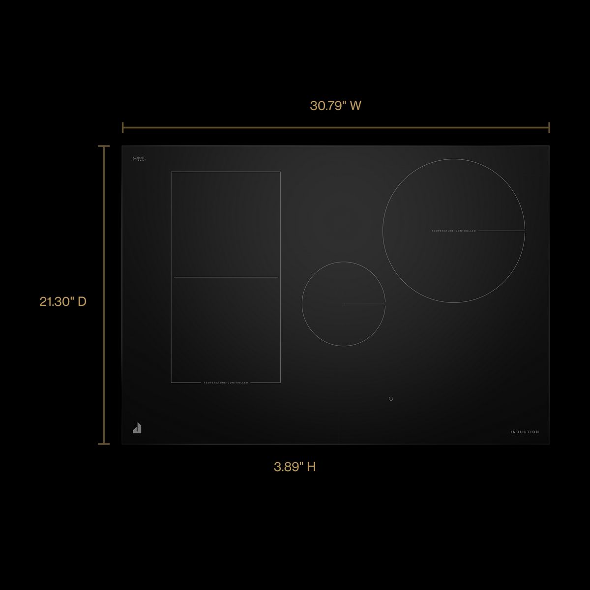 JennAir JICT730SB — dimensions