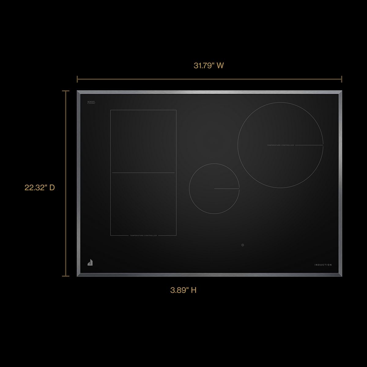 JennAir JICT730SS — dimensions