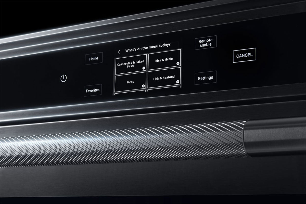 JennAir JJW6024HL touchscreen menu options