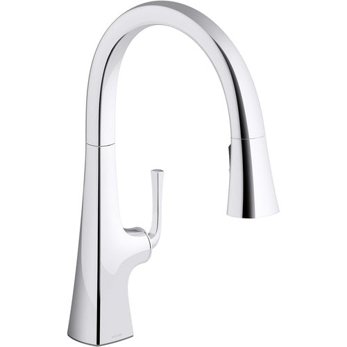 Kohler K22062-CP "Graze" Pull-Out Spray Kitchen Faucet