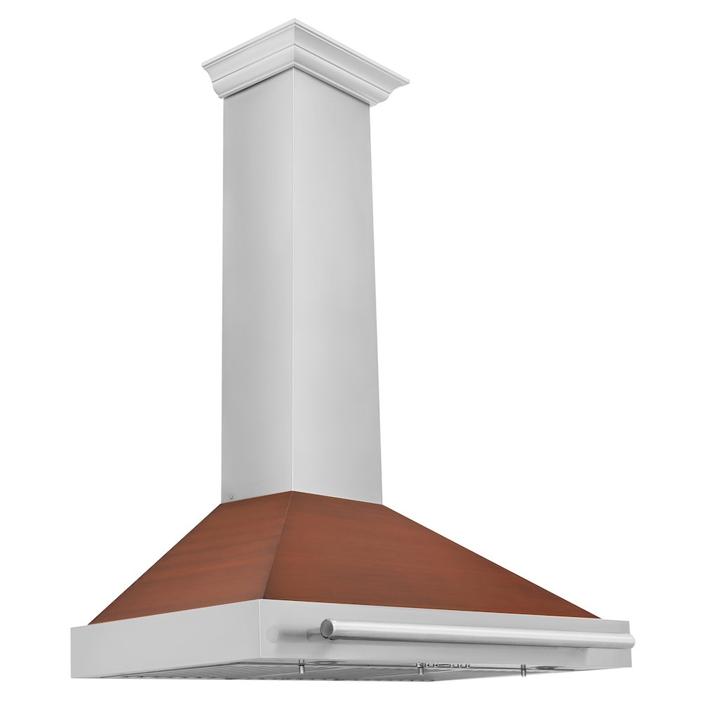 ZLINE 36 in. Convertible Stainless Steel Range Hood with Copper Shell and Stainless Steel Handle (KB4STX-C-36) - (KB4STXC36) -