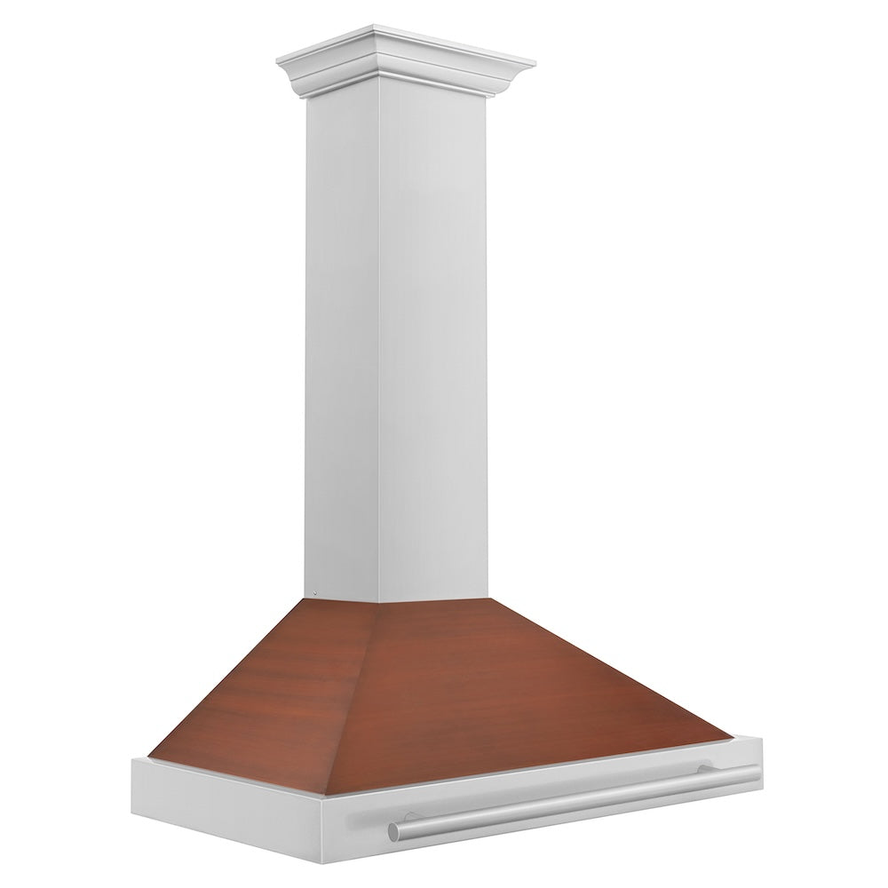 ZLINE 36 in. Convertible Stainless Steel Range Hood with Copper Shell and Stainless Steel Handle (KB4STX-C-36) - (KB4STXC36) -