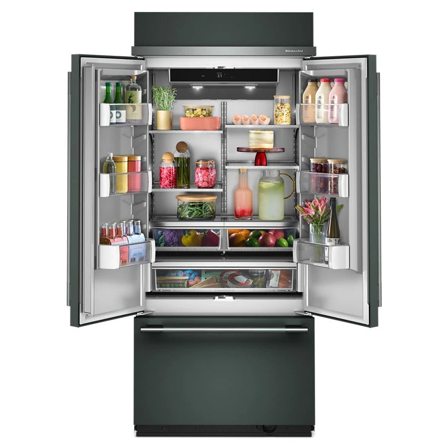 20.8 Cu. Ft. 36" Built-In French Door Bottom Mount Refrigerator with Platinum Interior - (KBFN536SJP)