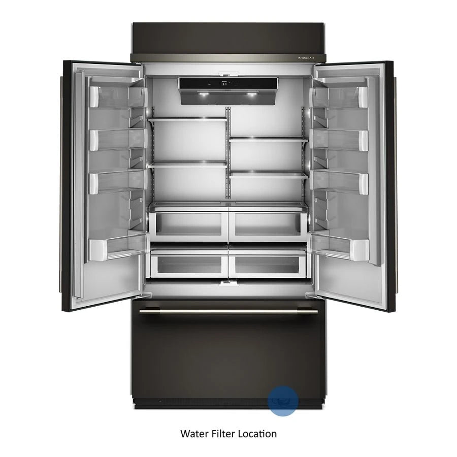 24.2 Cu. Ft. 42" Built-In French Door Bottom Mount Refrigerator with Platinum Interior - (KBFN542SBE)